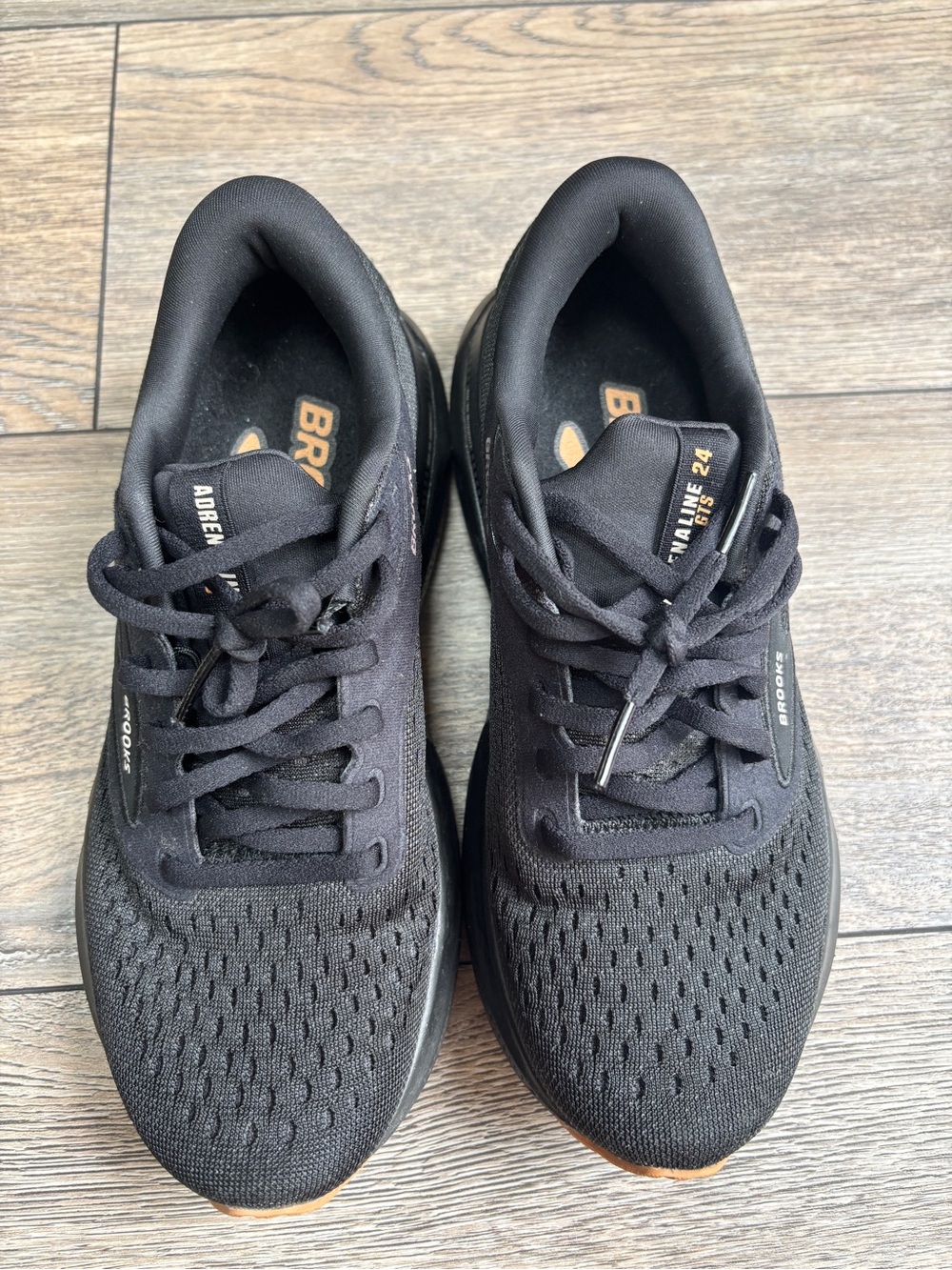 Brooks Women's Black Athletic Running Shoes with Brown Accent - Picture 3 of 10